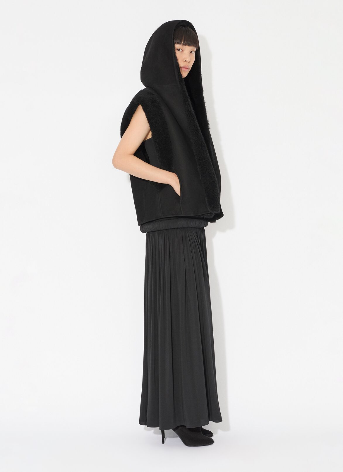 STRAPLESS DRESS IN SUPPLE JERSEY ALAÏA  STRAPLESS DRESS IN SUPPLE JERSEY